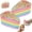 A-2PCS, variant on Rainbow Layer Cake Squishies, 5.5Inch Birthday Cakes Squishy Slow Rise Toys Jumbo Fidget Squeeze, Soft Five Below Cute Food Sensory Decompression for Stress Relief Desk
