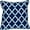 Blue and White, variant on HomeStock Rustic Romance Square Throw Pillow, Contemporary Decorative Throw Pillow for Living Room Sofas and Sectionals-Color:Black