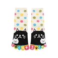 thumbnail image 1 of INSPIRE CHIC Calcetines de Tobillo de Puntos Coloridos de Gato Lindos para Mujeres Zapato Blanco 4-6 de Mujeres/Zapato de Jóvenes 3.5-5, 1 of 4
