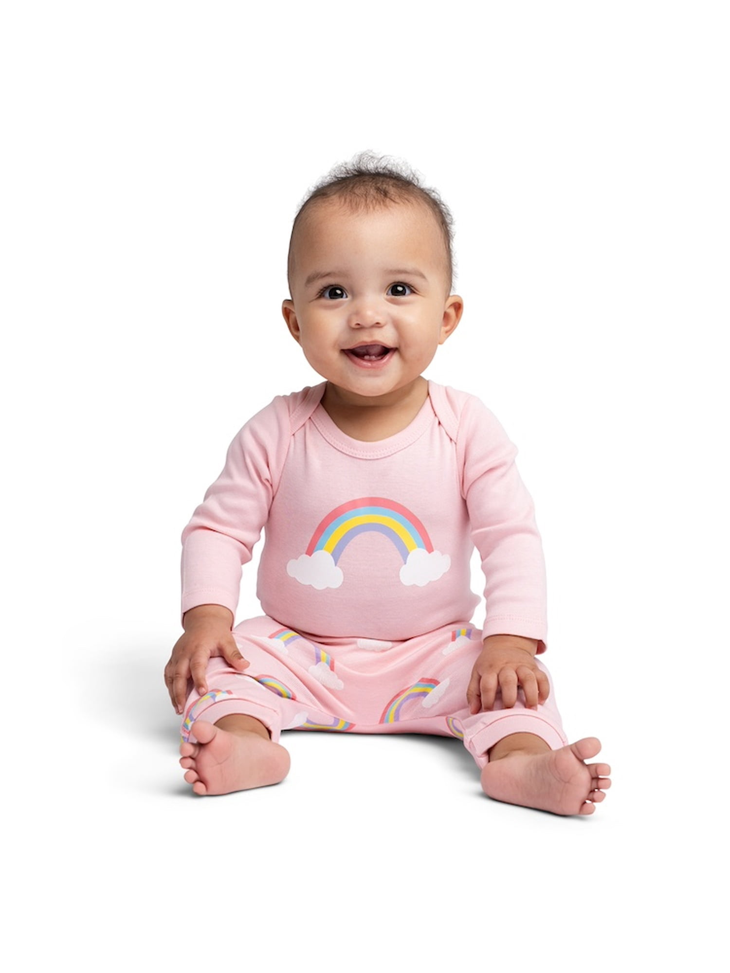 M+A by Monica + Andy Organic Cotton Gender Neutral First Moves Bodysuit + Groove Pant Set, Sizes Newborn -24 Months