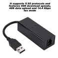 thumbnail image 4 of External Dial Up Voice Fax Data Modem USB 56K External Dial Up Voice Fax Data Modem Fit for Win7 for Win8 for Win10 for, 4 of 4