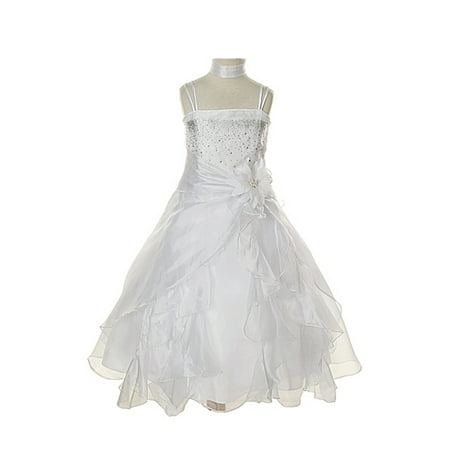 Gold July Girl Dempsey Marie Baby & Girls Crystal Organza Rhinestone Party Pageant Special Occasion Dress ()