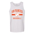 thumbnail image 2 of Wild Bobby City of San Francisco Baseball Fantasy Fan Sports Men's Tank Top, White, XX-Large, 2 of 6