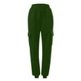 thumbnail image 4 of Plebaso Womens Sports Sweatpants with Pockets Loose Solid Color Cinch Bottom Jogger Pants Ladies Casual Long Trousers, 4 of 4
