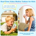 thumbnail image 3 of Walkie Talkies EvanFeo recargables para niños, paquete de 2 unidades, azul/rosa, 3 of 7