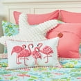 thumbnail image 5 of Flamingo Garden Tropical Theme Full/Queen 3 Piece Quilt Set, 5 of 6