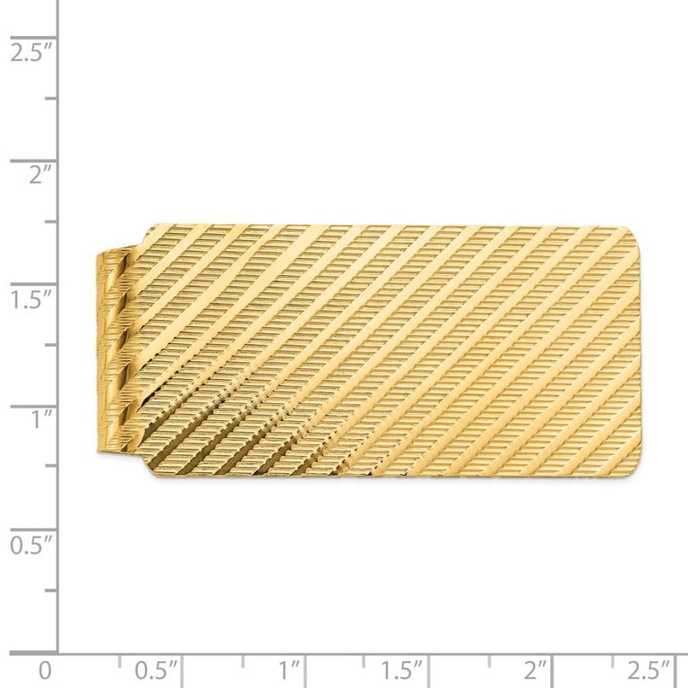 14K Yellow Gold Money Clip - Walmart.com