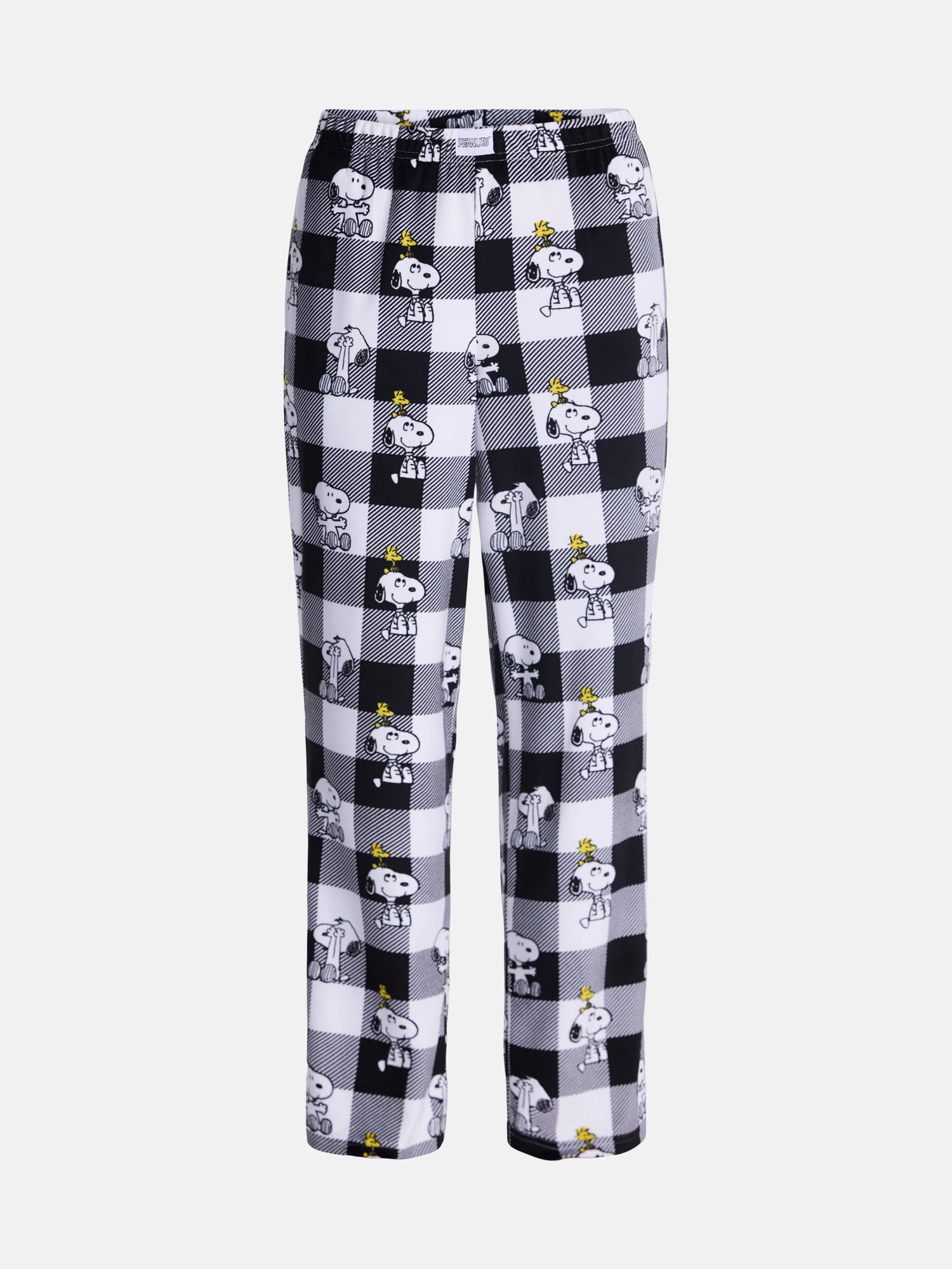 Peanuts Women’s Snoopy Wide Leg Velour Sleep Pants, Sizes XS-3X