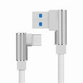 thumbnail image 2 of USB to USB C Cable 90 Degree USB-C Fast Charging Cord Compatible with iPhone 17/16/16 Plus/16 Pro/16 Pro Max/15/Samsung Galaxy S10/S10+/Pixel 7/6a/LG G8/G7/Pixel/Switch, 6FT, 2 of 4