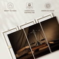 thumbnail image 6 of Elephant Stock Silver Scales Of Justice Wall Art - Horizontal Multi Panel Canvas - Living Room Wall Decor - Profession Multi Panel - Brown And Gray Decor - 33" x 20", 6 of 8