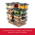 thumbnail image 6 of Rubbermaid Brilliance 3.2 Cup Glass Food Storage Containers, Set of 2, Best Used for Leftover Storage and Reheating, 6 of 6