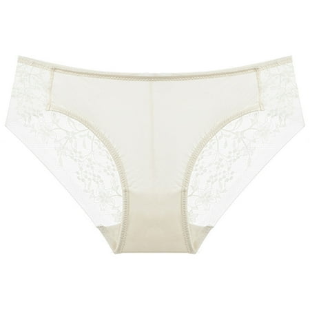 HHH Women s Lace Panties French Sexy Mesh Embroidered Briefs Low Waist Pure Cotton Crotch Underpants Lace Panty