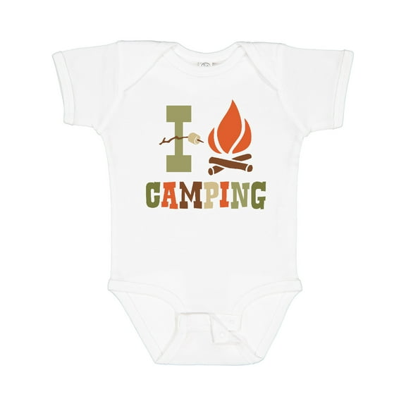 Inktastic I Love Camping Boys or Girls Baby Bodysuit