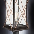 thumbnail image 4 of Luxury Colonial Outdoor Post Light, 20''H x 9''W, with Tudor Style Elements, French Country Design, Olde Bronze Finish and Shatterproof Glass, UHP1230, 4 of 6