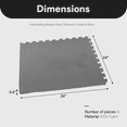 thumbnail image 4 of BalanceFrom Puzzle Exercise Mat with EVA Foam Interlocking Tiles, Gray, 4 of 9