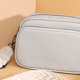 thumbnail image 3 of Bolso Bandolera Cuero Genuino para Mujer Hombro Fin Semana (gris Claro), 3 of 9