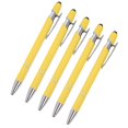 thumbnail image 1 of HAOAN Ballpoint Pen with Stylus Tip  Soft Touch Click Metal Pen  1.0mm Medium Point  Black Ink  10 Count, 1 of 5