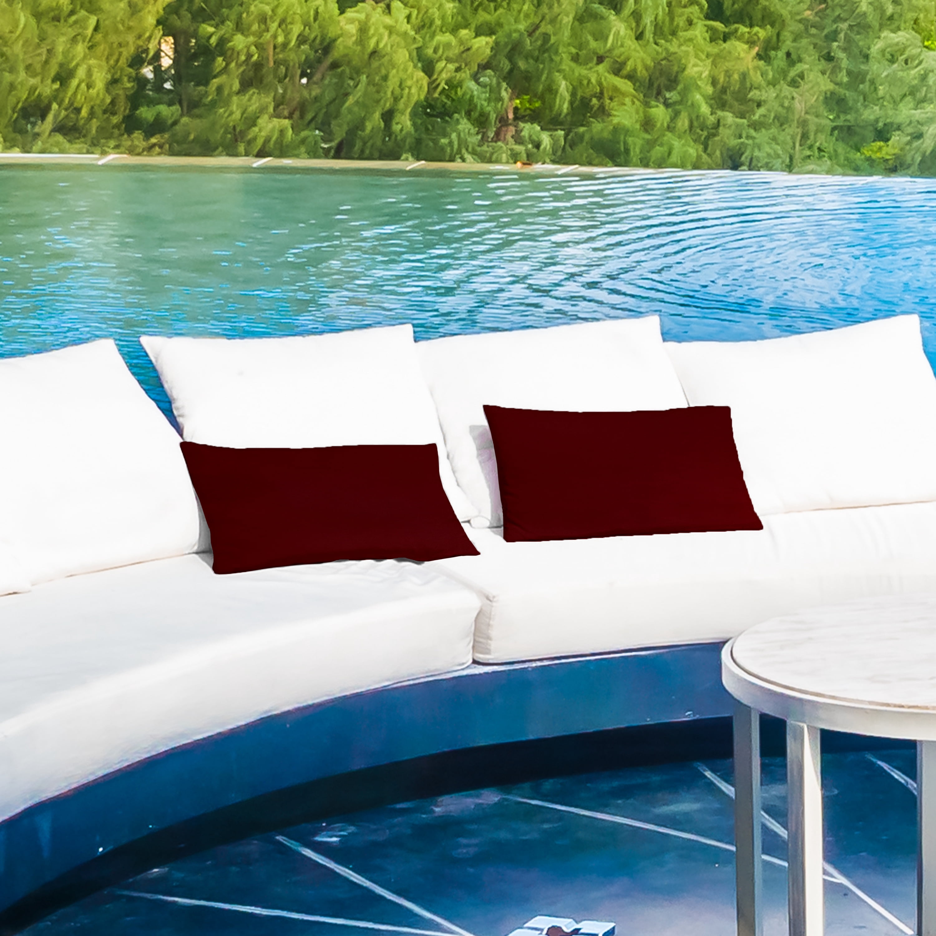 A1HC Outdoor Waterproof Pillow Covers 12x20 Inch, Pack of 2, Copper Rust – Luxurious Decorative Throw Pillow Covers for Garden, Sofa & Chairs