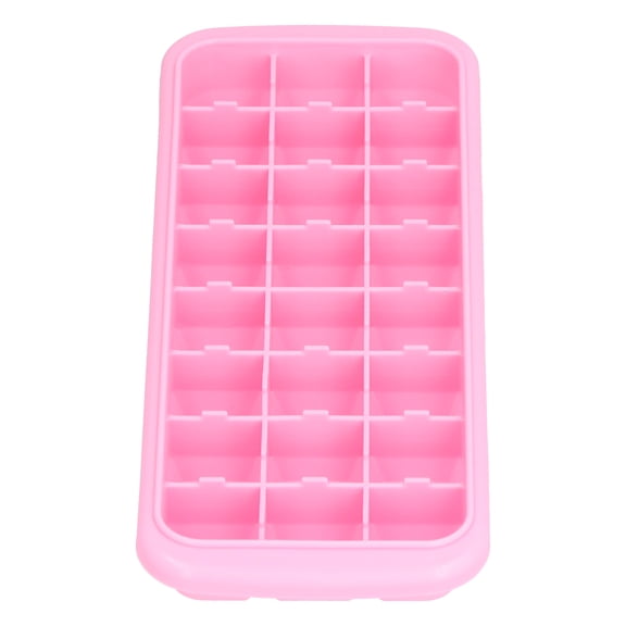 24,Grid Silicone Ice Cube Tray With Lid, Food Grade, BPA,Free, Freezer, Dishwasher Safe