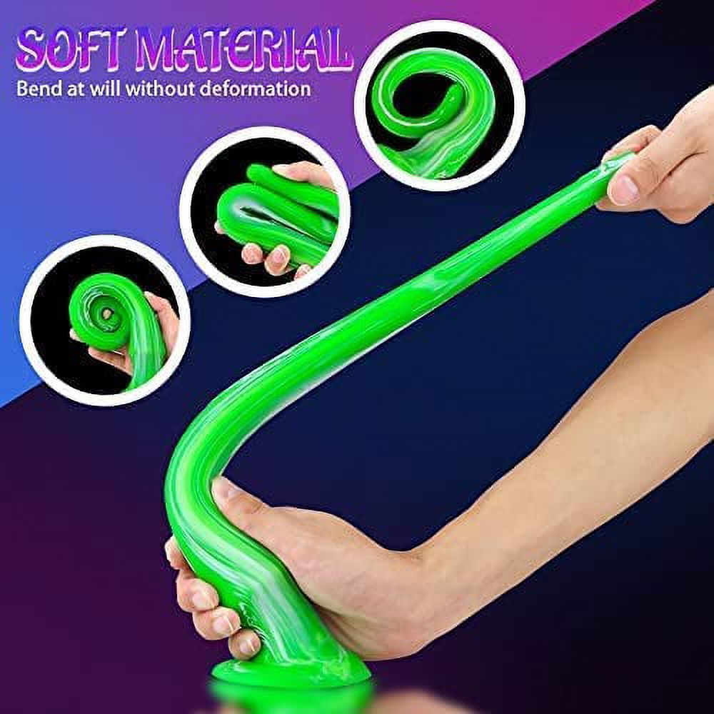 Sex Toys Glowing Dual Density Silicone Dildos With Suction Cup G Spot