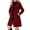 Wine, variant on Edvintorg Jacket for Women Notch Lapel Long Sleeve Business Casual Coat Fall Winter Button Down Long Outerwear with Pocket Women Clothes Wine S-2XL