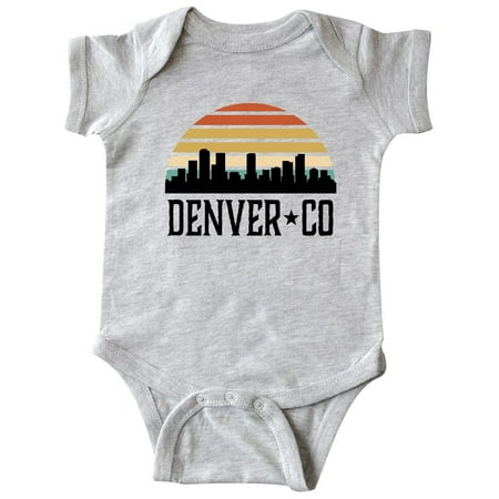

Inktastic Denver Colorado Skyline Vintage Gift Baby Boy or Baby Girl Bodysuit