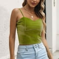 thumbnail image 4 of JIUKE Crop Tank Tops for Women Velvet Sleeveless Casual Summer Slim Fitted Basic Push up Corset Top, 4 of 5