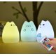 thumbnail image 3 of Lámpara de gato, luz de noche de gatito de silicona con control remoto para niños pequeños, bebés, niñas, recargable, linda luz de noche Kawaii Xemadio FLD-2962, 3 of 8
