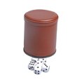 thumbnail image 1 of RERIVER Paquete de 5 Vasos de Dados de Cuero PU Terciopelo Forrados de Fieltrado Vasos Sha RERIVER RERIVER, 1 of 2