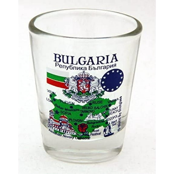 Bulgaria EU Series Landmarks and Icons Shot Glass