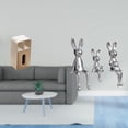 thumbnail image 2 of caja de pañuelos,Funda para caja de pañuelos de cuero sintético para dormitorio,Escultura de figura,Estatua sentada Figura Escultura Adorno,Estatuas de conejos en miniatura para decoración, 2 of 8
