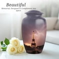 thumbnail image 5 of Eiffel Tower Memorial Cremation Urns For Human Ashes For Man, Gray Urn For Adult Male, Small Keepsake Urn For Mom, Memorial Urns For Human Ashes Adult Woman, 1 Large & 4 Mini (10&3 Inch), 5 of 7