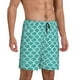 thumbnail image 2 of Balery Aquamarine Glitter1 Pantalones cortos de pijama de punto de algodón para hombre con cinturilla y bolsillos-Medium, 2 of 6