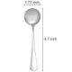 thumbnail image 2 of 20 cucharas de sopa redondas de acero inoxidable, cucharas redondas de 6,7 pulgadas, 2 of 5