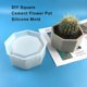thumbnail image 4 of Silicone Planter Molds Succulent Plants Planter Pot Mould Concrete Moulds Home Decor Garden Decorations, 4 of 5
