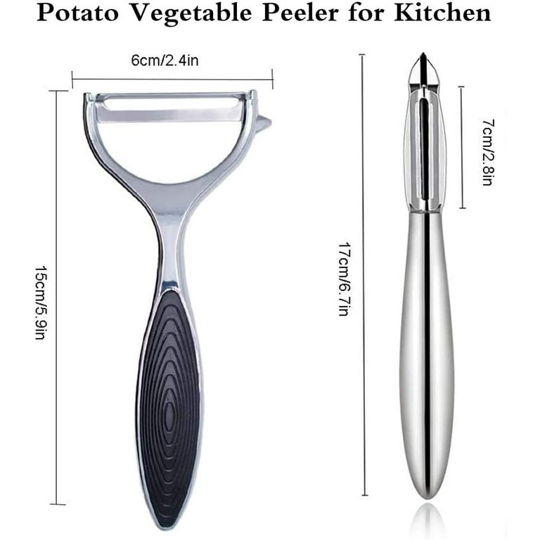 Peeler Set High Quality Stainless Steel Rotating Peeler Potato Peeler with  Sharp Blade and Non-Slip Handle Vegetable For Tomato Carrot Fruit 