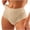 Coffee, variant on Purcolt Panties for Womens Comfort Stretchy Mid Waisted Tummy Control Underwear Breathable Full Coverage No Show High-Cut Hipster Briefs