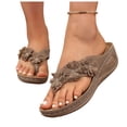 thumbnail image 4 of Hurxie Mary Jane Square Toe Black Ballet Flats for Women Comfortable Ankle Strap Casual Slip On Flats Khaki 39, 4 of 8