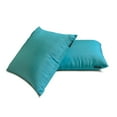 thumbnail image 5 of The HomeCentric Plain Pillow Covers Sea Green Pack of 2, 22"x22" (55x55 cm) Throw Pillow Cases, Art Silk Plain & Solid Throw Pillows For Sofa, Solid Pattern Modern Style - Sea Green Luxury, 5 of 5
