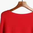 thumbnail image 6 of Baberdicy Sweaters for Women, Women's Knitwear a Collar Batwing Sweater Pullover Loose Threaded Tops Womens Sweaters Red, 6 of 8