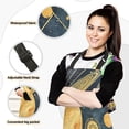 thumbnail image 2 of Stars Planet Sun 5 Pcs Kitchen Set Heat Resistant Oven Mitts and Non-Slip Pot Holders with Adjustable Cooking Apron, 2 of 6