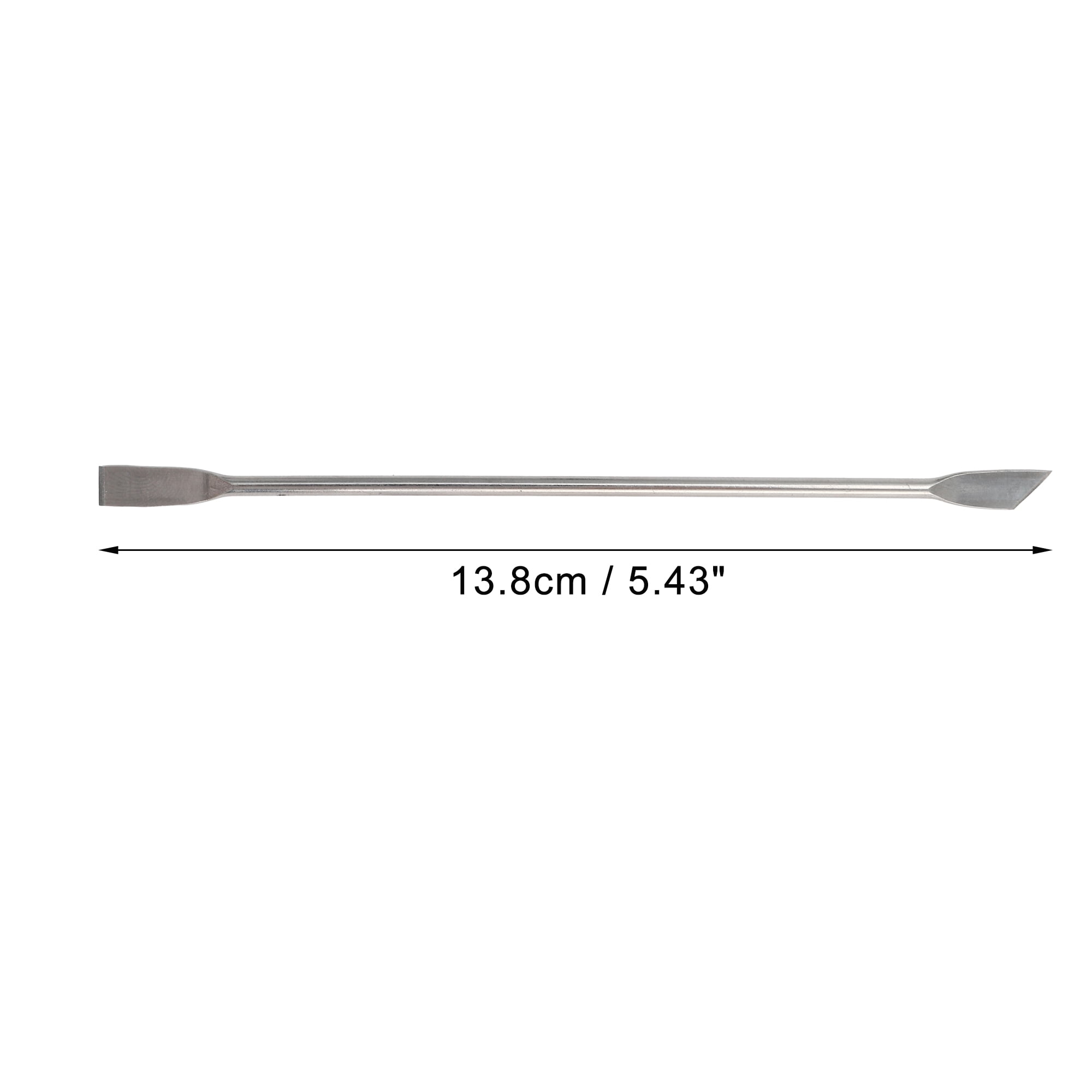 Unique Bargains Multi-function Double-side Cuticle Pusher 5.43" Length Silver Tone 1 Pc