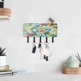 thumbnail image 6 of Stylish Acrylic Key Holder Wall Mount small shelf with hooks Decorative & Functional for Home Organization Popsicles and Fruit Slices, 6 of 6