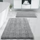 thumbnail image 1 of Juego de alfombras de baño Yimobra, lavables, 2 piezas, color gris absorbente, 1 of 8