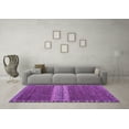 thumbnail image 3 of Ahgly Company Indoor Rectangle Abstract Purple Modern Area Rugs, 4' x 6', 3 of 4