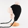 thumbnail image 2 of FAWUUDO Winter Trapper Hat with Ear Warm Faux Fur Windproof Snow Cap Hat, 2 of 3
