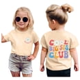 thumbnail image 1 of Chemises pour Enfants Filles Imprimées Manches Courtes Col Rond Tenues d'Été Filles T-Shirts 4-5 Ans, 1 of 3
