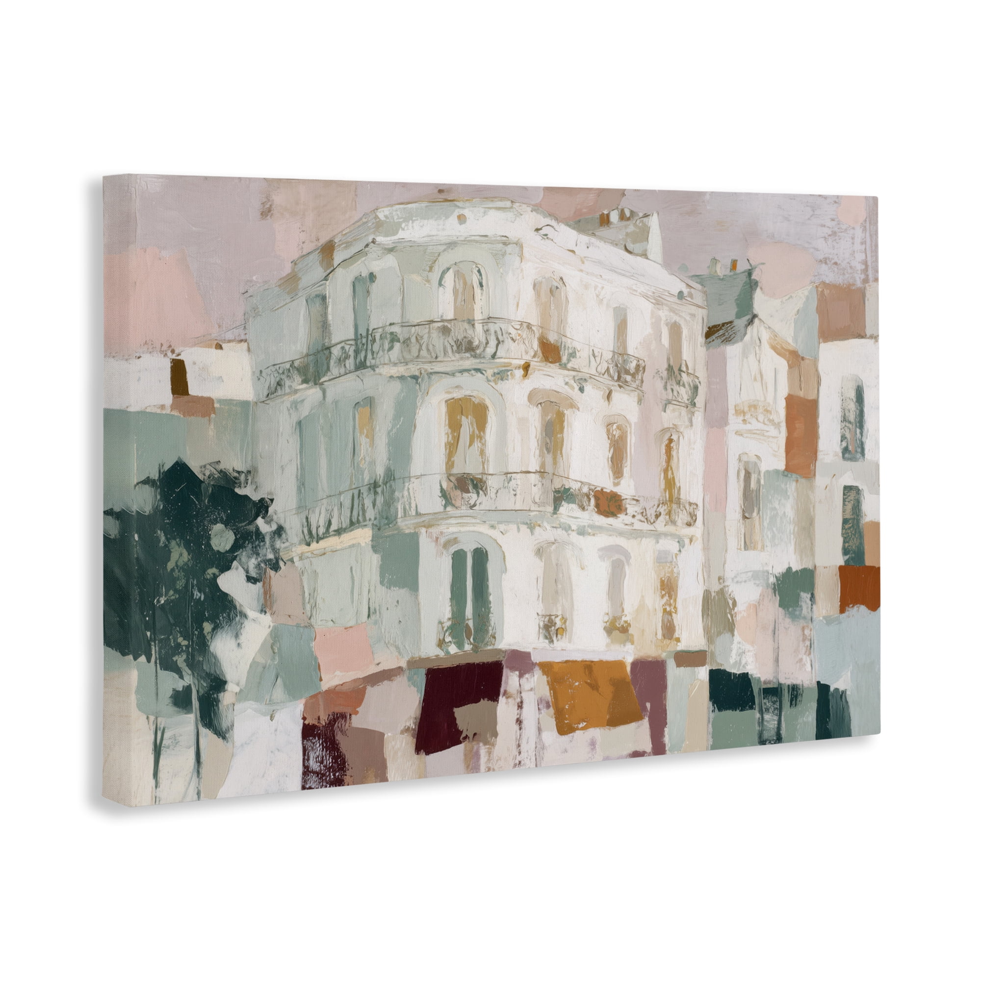 Stupell Industries Barcelona Street Corner Canvas Wall Art, design by Chromatic Storm Studio