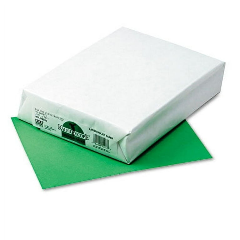 Kaleidoscope Multipurpose Colored Paper, 24 lb Bond Weight, 8.5 x 11, Emerald Green, 500/Ream Kaleidoscope Multipurpose Colored Paper, 24 lb Bond Weight, 8.5 x 11, Emerald Green, 500/Ream