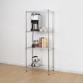 thumbnail image 3 of Mainstays 4-Tier Wire Shelving Unit, Metal Storage Rack, Adjustable Organizer, Perfect for Pantry Laundry Bathroom , Kitchen etc., 3 of 8